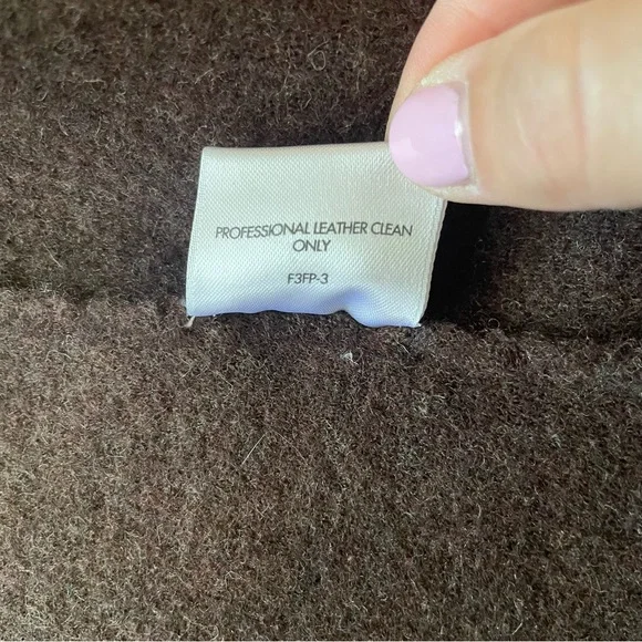 Eileen Fisher Wool and Lamb Leather Blazer Jacket, Brown, Size Large - Picture 9 of 12